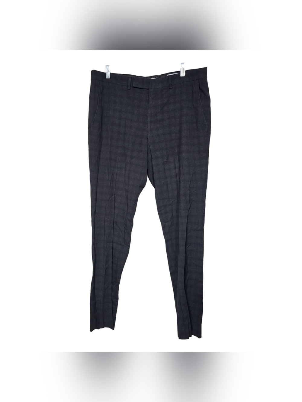 Kenneth Cole Reaction Black Plaid Pants Mens 42R W35